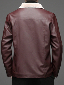 Chaqueta Safari de Invierno para Hombre, 100% Cuero Genuino, Lana y Algodón, Transpirable, Cálida, Estilo Urbano, Tallas Grandes, Diseño con Plumas y Piel de Oveja - Product Image 3