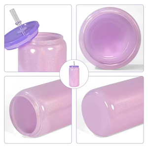 Gobelet de fête en plastique à paillettes de 16 oz avec couvercle et paille, réutilisable, idéal comme cadeau, vente en gros, gobelet promotionnel <span class=keywords><strong>pas</strong></span> <span class=keywords><strong>cher</strong></span> - Product Image 2