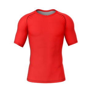 Wholesale Short Sleeve Rash Guard Men Quick Dry Compression BJJ Surfing <b>Swimming</b> Sport <b>Shirt</b> with Digital Printing - Product Image 5