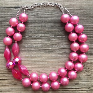 Collares de cuentas de resina hechos a medida de alto rango hechos de Cuentas grandes y gruesas, ideales para joyería de moda y tiendas de accesorios de moda - Product Image 3