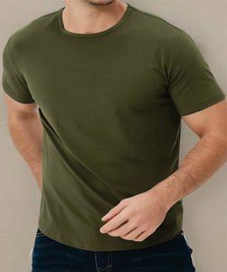 เสื้อยืดลูกเรือสำหรับผู้ชายเสื้อยืดปักโลโก้เสื้อ100% โพลีเอสเตอร์ลำลองแขนสั้นระบายอากาศได้ดีแห้งเร็วคุณภาพระดับพรีเมียม200g - Product Image 1