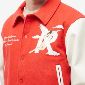 Chaqueta Vintage con letras bordadas personalizadas para hombre, chaquetas universitarias Letterman Bomber Varsity, chaqueta de béisbol universitaria para hombre - Product Image 4