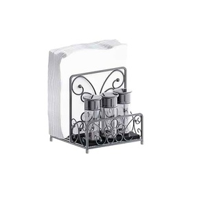 Restaurantes y suministros de hotel Servilletero Accesorios de vajilla Servilletero de estilo americano de metal a precios bajos - Product Image 4