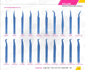 Pinzas de Acero Inoxidable para Extensión de Pestañas al por Mayor, Marca Under Your Expert Series, Ligeras - Product Image 6