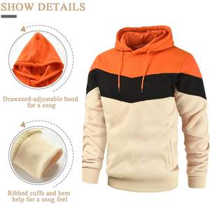 เสื้อฮู้ดแบบสวมหัวโอเวอร์ไซส์ผ้าฝ้ายหนาทรงหลวมเสื้อสเวตเชิ้ตสตรีทแวร์ขนแกะลำลองมีโลโก้ออกแบบได้ตามต้องการ - Product Image 2