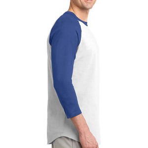 T-shirt à manches raglan en jersey de coton léger à col rond - Product Image 6