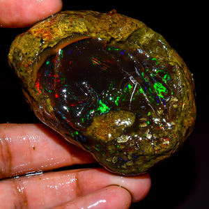 Opale éthiopienne brute, pierre précieuse brute d'opale éthiopienne, opale de feu flashy, pierre précieuse d'opale naturelle, pierre précieuse en vrac, 330 Ct. R-336 - Product Image 2