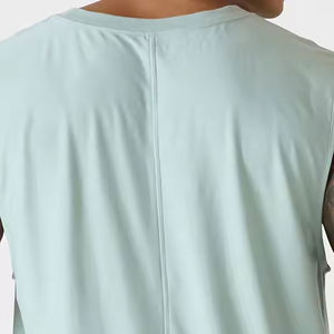 Camiseta sin Mangas para Hombre de Venta Directa de Fábrica, Colores Sólidos, Alta Calidad, Ligera, para Gimnasio y Ejercicio - Product Image 6