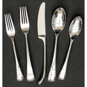 Juego de cubiertos con mango de diseñador nuevo estilo con acero inoxidable pulido plata de alta calidad de venta directa de fábrica India - Product Image 2