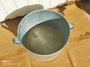 Panier galvanisé à texture traditionnelle personnalisé pour jardinière de sol à usage décoratif en métal galvanisé - Product Image 2