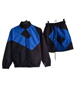 Ensemble de survêtement d'entraînement personnalisé STITCHMODE, coupe confortable, respirant, coupe-vent, vêtements d'entraînement de printemps, vestes et shorts, ensembles 2 pièces - Product Image 3