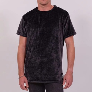 Camiseta al por mayor para hombre, gráfica negra, de algodón grueso, oversize, estilo hip hop, con estampado digital DTG, camiseta para hombre - Product Image 2