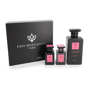Coffret Cadeau Mya Belle Gris Montaigne 650ml Gel Douche 75ml Parfum 75ml Huile - Coffret Cadeau Parfum Premium - Product Image 2