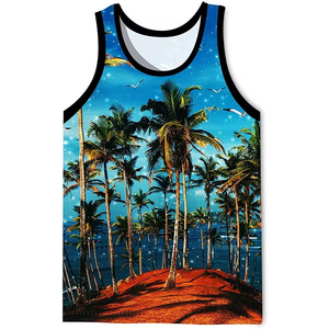 Débardeur Homme Décontracté pour l'Extérieur, Sublimation, Haute Qualité, Anti-Plis, Séchage Rapide, Respirant, Écologique, Léger, Tendance - Product Image 2