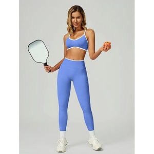 Conjuntos de Yoga Reversibles Deportivos, Top Transpirable, Leggings de Tela Elástica, Ropa de Entrenamiento Ligera y Cómoda, 2 Piezas, Ecológico - Product Image 6