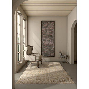 Manifest Beige <b>Brown</b> Hand Knotted <b>Wool</b> Rugs Afghan <b>Wool</b> Re-1299 Rectangular Rug Home Bedroom Hallway Handmade Puzzle Abstract - Product Image 5