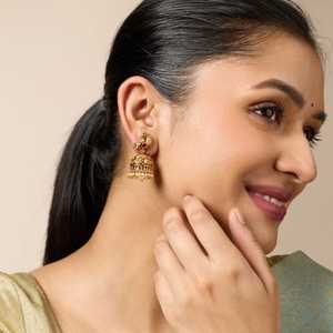 Boucles d'oreilles en perles anciennes 190268 - Product Image 3