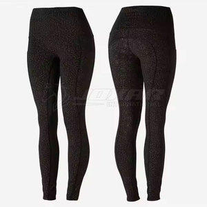 Collants d'équitation pour femmes avec logo personnalisé Pantalon équestre taille haute extensible Tissu respirant - Product Image 1