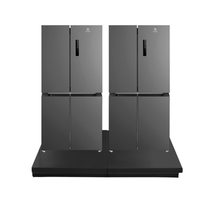 Étagères de présentation au sol détachables modernes pour réfrigérateurs dans les supermarchés d'électronique avec hauteur réglable, construction en métal - Product Image 1