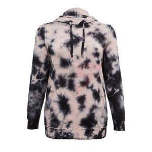 Venta al por mayor 380 Gsm algodón atado tinte Sudadera con capucha Streetwear personalizado pulóver multicolor Tie Dye Sudadera con capucha para las mujeres - Product Image 2
