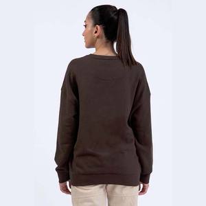 Color personalizado Ropa de mujer al aire libre Alta calidad Precio barato Jersey de manga larga Cuello redondo Algodón Sudadera de invierno para mujer - Product Image 5