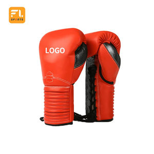 Gants MMA adultes de haute qualité pour l'entraînement au combat thaïlandais Gants de boxe 8oz/10oz/12oz/14oz en cuir et cuir PU - Product Image 5