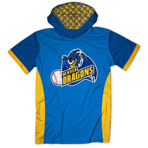 Sudadera con capucha de baloncesto universitario Unisex de manga corta 100% algodón polar High-Street Boxy personalizado con capucha apliques bordados primavera - Product Image 1