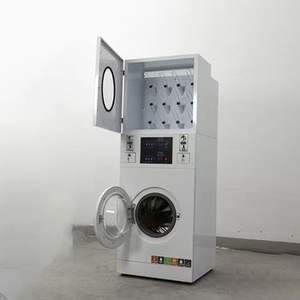 Lavadora y Secadora Comercial Totalmente Automática que Funciona con Monedas, Equipo de Lavandería de Alta Eficiencia de 1700W - Product Image 2