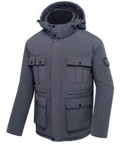 [MARK] Veste matelassée d'hiver pour homme MK-686 de marque coréenne OEM ODM, vêtement de travail décontracté, uniforme, nylon durable, 100% rembourrage épais, coupe-vent - Product Image 1