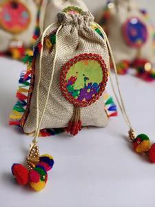 Indian Potli Drawstring Bag Holi Gift <b>Hamper</b> for Chinese New Year Return Gift Guest Indian Wedding Favor Eid Gifting Idea - Product Image 5