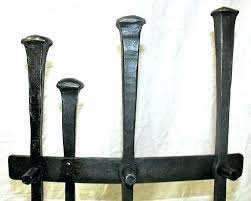 Ensemble d'outils en fer et support extérieur Fireset Fire Pit Stand Rustic - Product Image 4