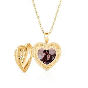 Jeulia Personalized Heart Photo <b>Locket</b> Necklace with Birthstone - Product Image 4