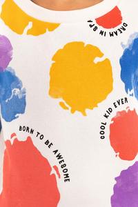 Sweatshirts pour enfants imprimés arc-en-ciel pour garçons pulls en coton de couleur vive pour s'amuser - Product Image 5