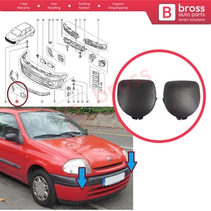 BSP1244 Cache de phare antibrouillard avant gauche et droit pour Clio MK2 Phase 1 1998-2002 7701205718 - Product Image 5