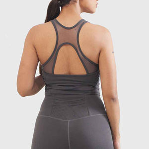 Soutien-gorge de sport pour femmes, yoga, grande taille, dos nu, haut court, fitness, course à pied, soutien-gorge de yoga antichoc, 2024, bonnets amovibles, soutien-gorge de sport de yoga, fitness - Product Image 4