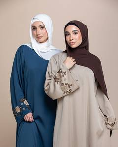 Luxurious Cotton Abaya Dress <b>for</b> Adults Casual <b>Side</b> Split Gown Shirt Best Seller Luxury Muslim Clothing XXL Size Free - Product Image 2