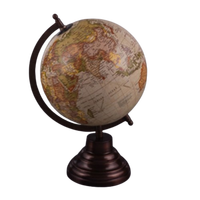 Globo Sepia francés antiguo, mapa del mundo, globo Terrestre 1920 s, libro de invitados de boda creativo, globo del mundo Vintage