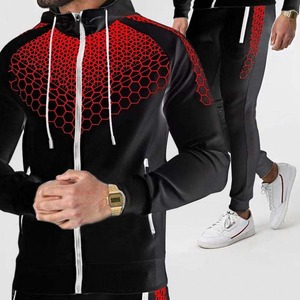 2025 VENDEDOR CALIENTE CHÁNDAL DE HOMBRE DE SUPERCALIDAD PERSONALIZADO MANGA LARGA REDONDO BOLSILLO LIGERO CONJUNTOS DE 2 PIEZAS DDF IMPRESO - Product Image 2