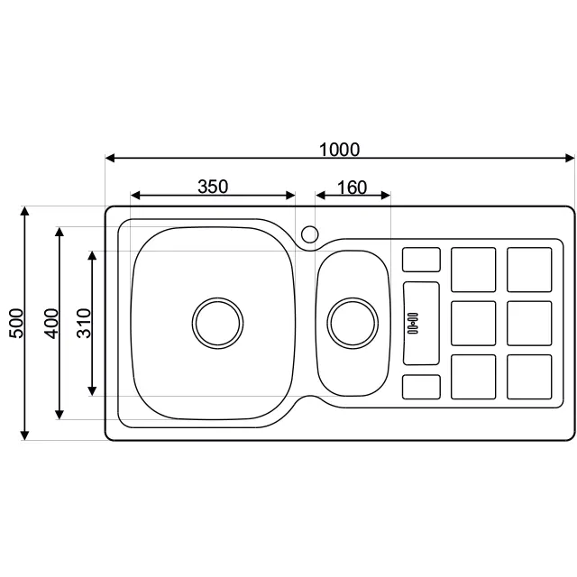 As 106 Inset 50X100 1,5 kase 304 0,60 saten paslanmaz çelik lavabo 304 paslanmaz çelik lavabo toptopmount Asil Krom