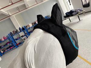 Masque anti-mouches en maille avec bloc UV, coupe souple et extensible, conception respirante, protège-oreilles et protège-nez à couverture complète - Product Image 5