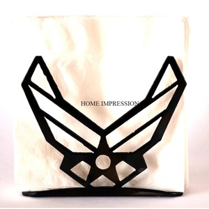 Servilletero de hierro de Color negro elegante hecho a mano, calidad superior, forma personalizada, soporte de papel de seda de aspecto único a la venta - Product Image 3