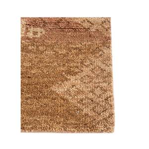พรมขนสัตว์ถักมือสีเบจและสีน้ำตาล รุ่น Lca-6004 ลายทาง สำหรับห้องนั่งเล่น ทางเข้าบ้าน และห้องนอน - Product Image 4