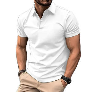 Polo pour homme en tissu de coton doux, manches courtes, décontracté, coupe élégante, qualité durable, adapté à un usage quotidien, au bureau et en voyage - Product Image 6