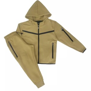 Survêtement sportif unisexe à capuche et fermeture éclair Nouveau survêtement d'hiver léger et respirant pour ensemble deux pièces pleine longueur - Product Image 2