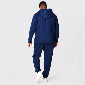 Custom Men's Plus Size Hoodies <b>Jogger</b> Pants Set High Quality French Terry Organic Cotton Blank Tracksuit for Men 2025 - Product Image 2