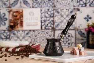 Cafetera Turca de Cobre, Diseño Clásico, Vajilla, Taza de Café, Decoración de Mesa para el Hogar, Cocina, Restaurante, Hotel, Fiesta, Hecho en India - Product Image 2