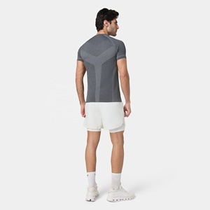 Camiseta Deportiva Casual de Manga Corta para Hombre, Compresión Deportiva, Transpirable, Corte Ajustado, Suministro Directo de Fábrica - Product Image 5