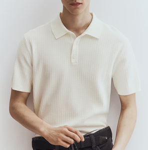 เสื้อโปโลธุรกิจลำลองสำหรับ2025พิมพ์ลายสีพื้นแขนสั้นใหม่สำหรับฤดูร้อน - Product Image 1