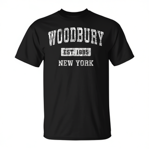 Camiseta Vintage de Woodbury, Nueva York, con el Logo de la Marca Deportiva, Camiseta Promocional Vintage de la Marca Deportiva - Product Image 2