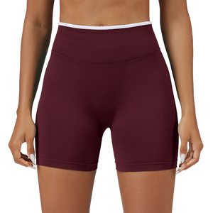 Short de sport compressif sans couture pour femme, taille haute, tissu extensible quadridirectionnel, taille élastique, séchage rapide, effet rehausseur de hanches, idéal <span class=keywords><strong>yoga</strong></span> - Product Image 3